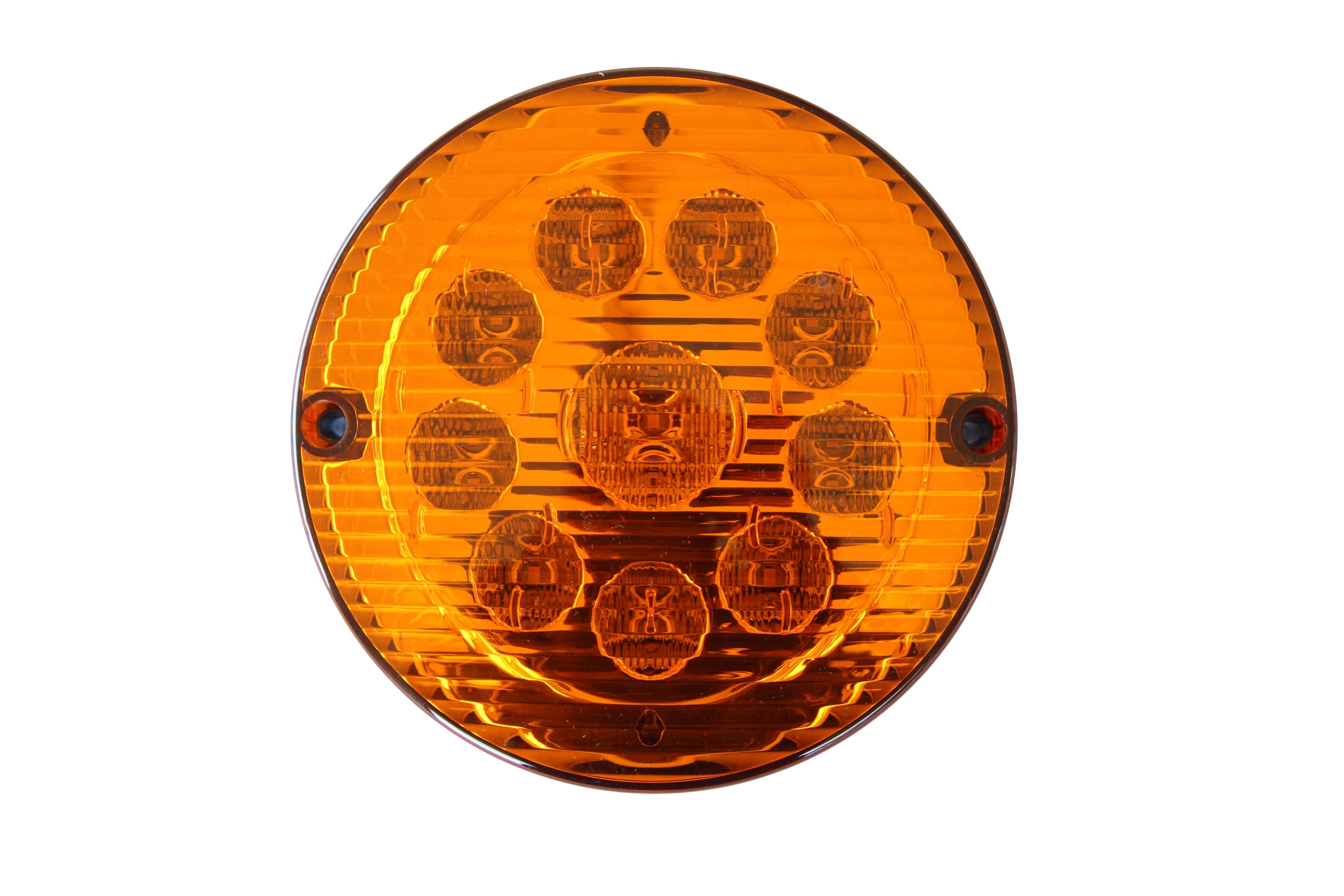 FAROL REDONDO 10 LED 24V  TRASERO 155MM AMBAR