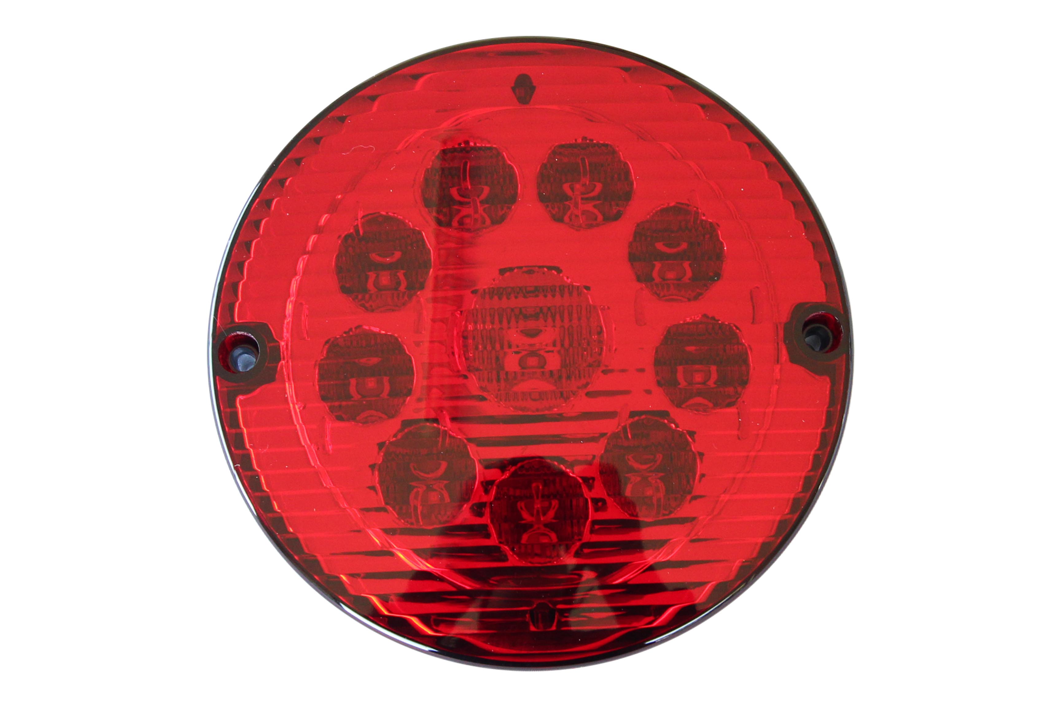 FAROL REDONDO 10 LED 10-30V TRASERO 155MM ROJO