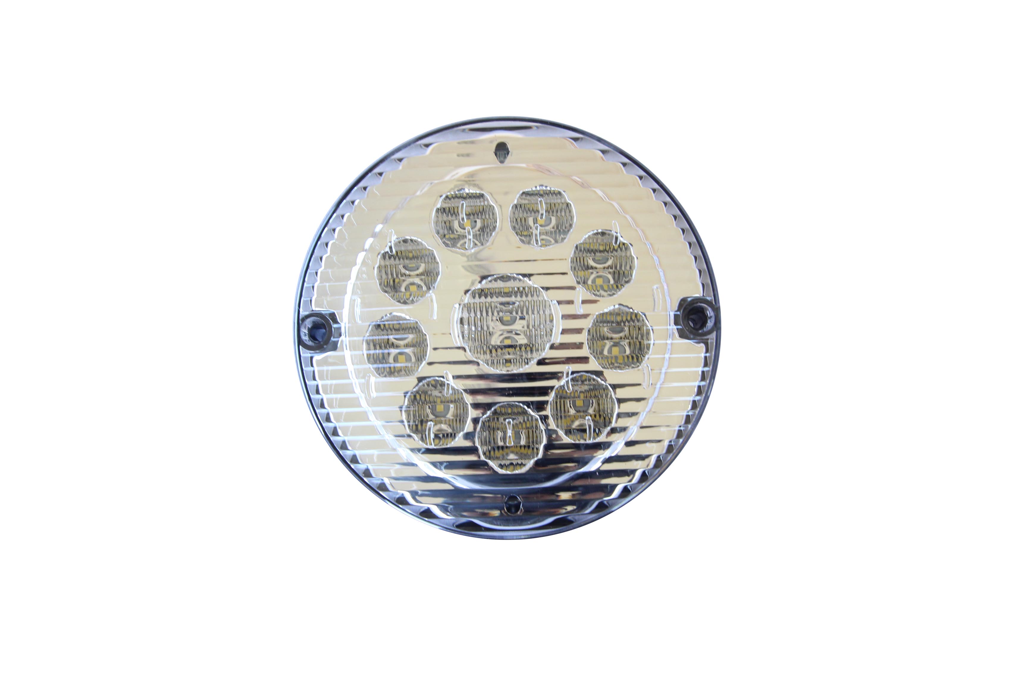 FAROL REDONDO 10 LED 10-30V TRASERO 155MM CRISTAL