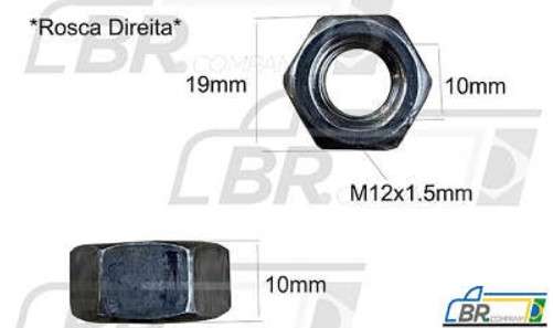 TUERCA HEXAGONAL ROSCA GRUESA