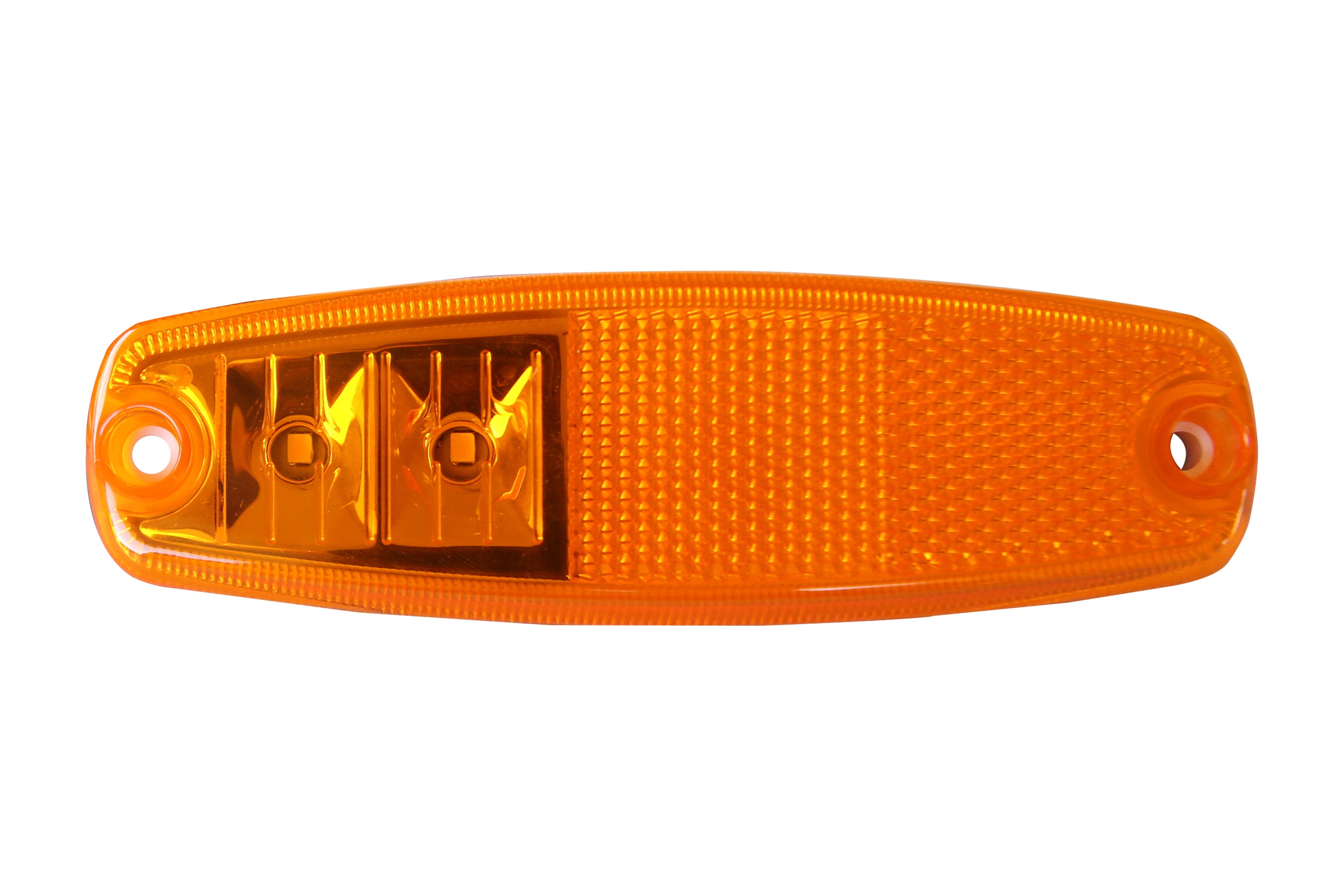 FAROL CARROCERIA LATERAL 10-30V 2LED 2 PINES MARCOPOLO AMBAR