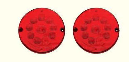 FAROL REDONDO DE CARROCERIA 24V  10LED AMBAR