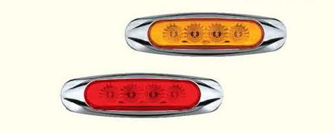 FAROL DELIMITIDORA  ROJO 12V  4 LED