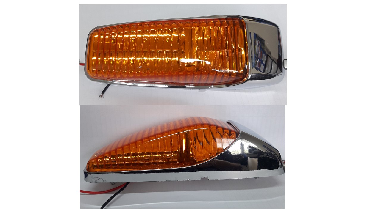 FAROL CARROCERIA 12V 18 LED AMBAR