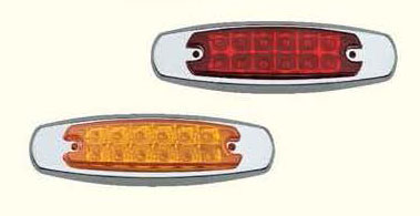 FAROL 10-30V 12 LED DELIMITADORA CARROCERIA AMBAR
