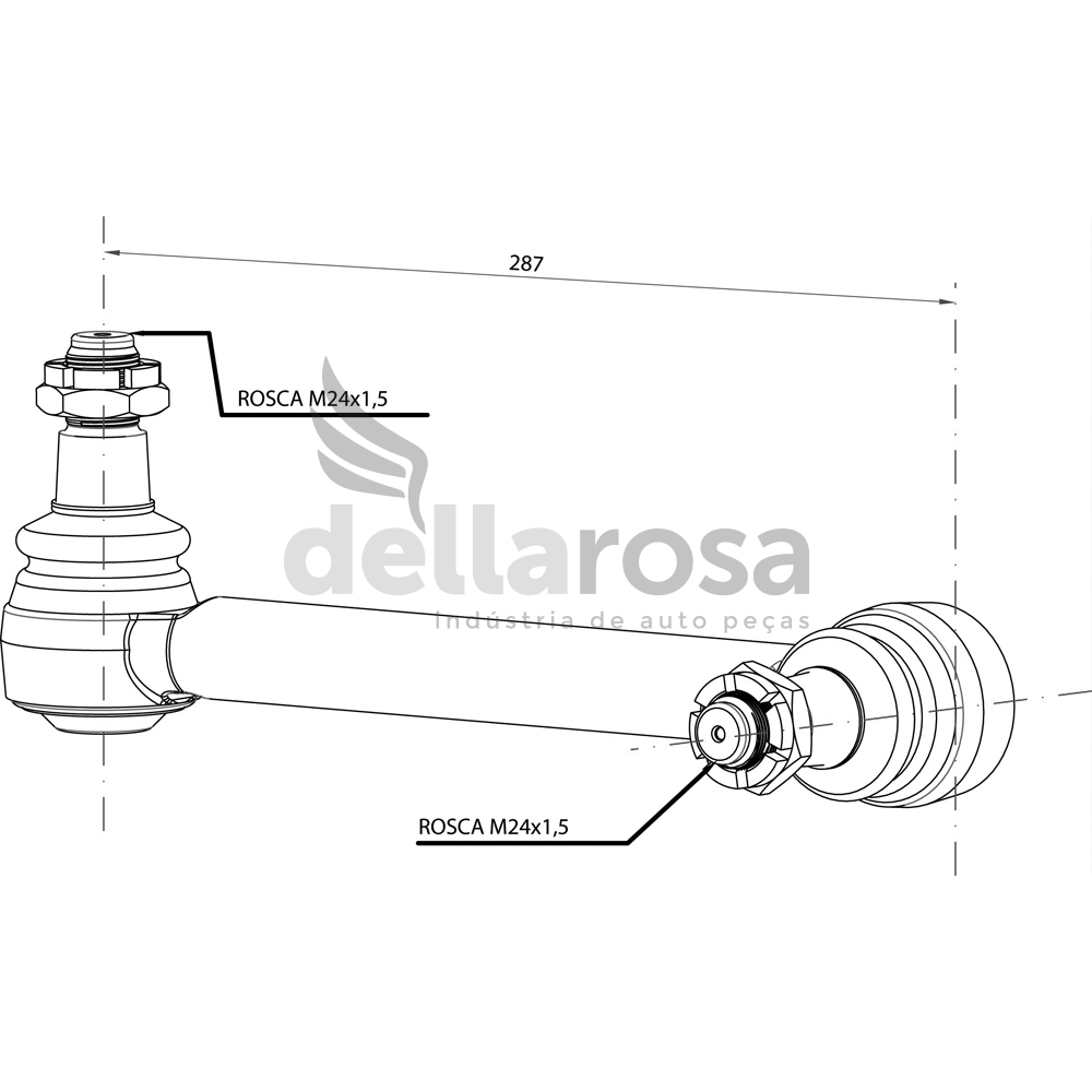 BARRA TIRANTE IZQ ESTABILIZADOR TRASERO OH 1621/1628 L