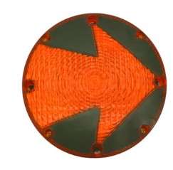 DIRECCIONAL BLUE BIRD REDONDO AMARILLO CON FLECHA 188MM X 38MM