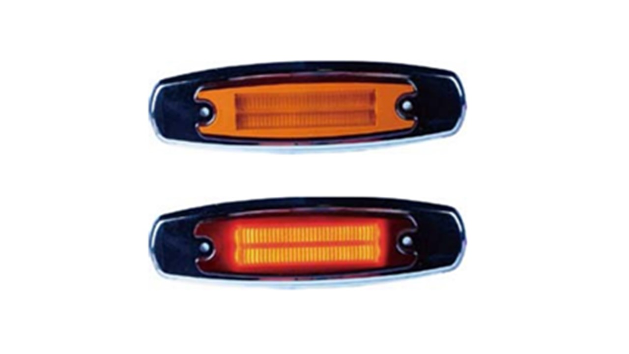 FAROL  12-24V 12 LED DELIMITIDORA ROJO
