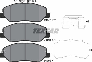 JGO FIBRAS FRENO SSANGYONG KORANDO DELANTERAS