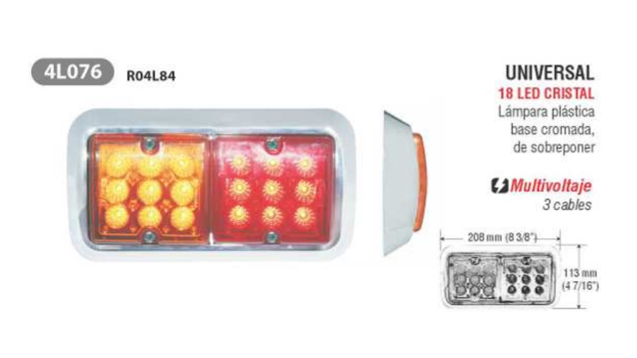 FAROL STOP ROJO Y AMARILLO  LED
