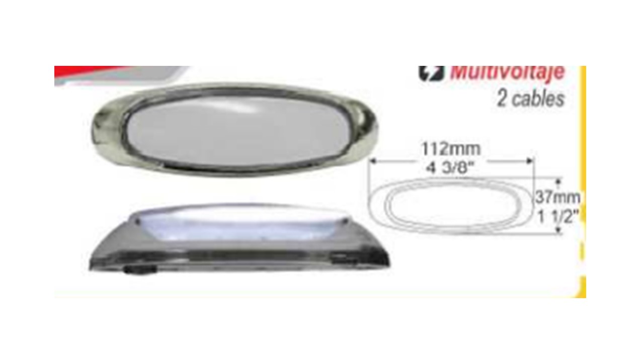 LUZ DE PLACA LED MULTIVOLTAJE