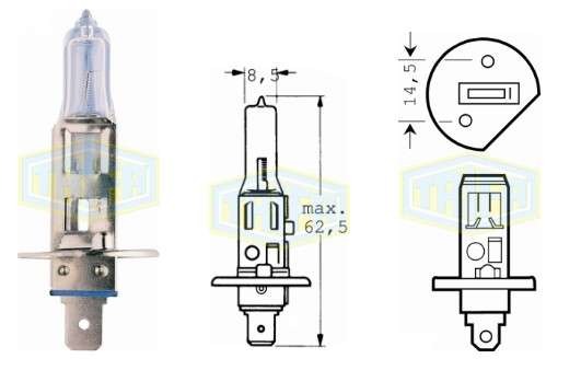 BOMBILLO HALOGENO H1 24V 70W P14,5S