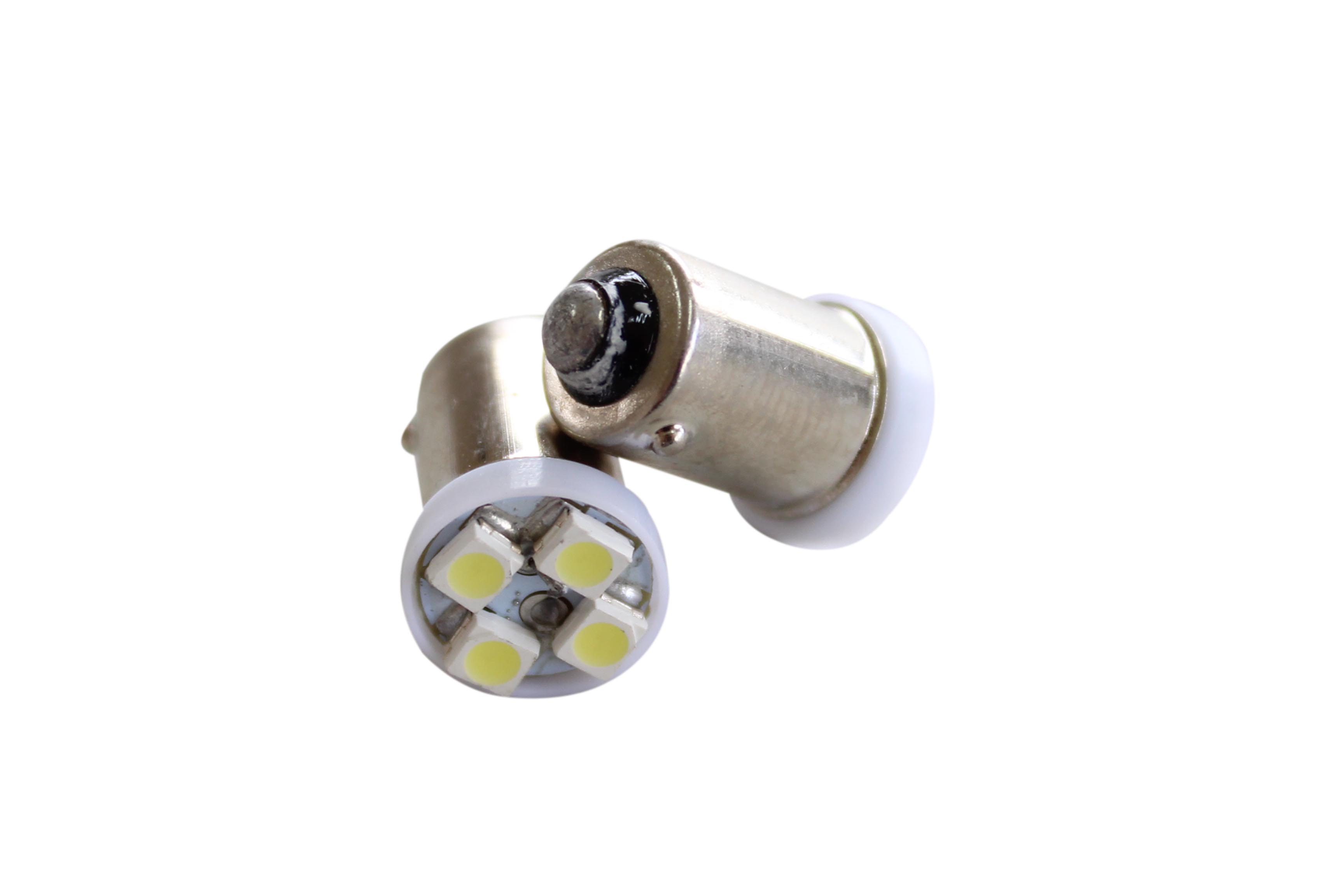 BOMBILLO 12V BA9S 4 LED BLISTER 2 PIEZAS