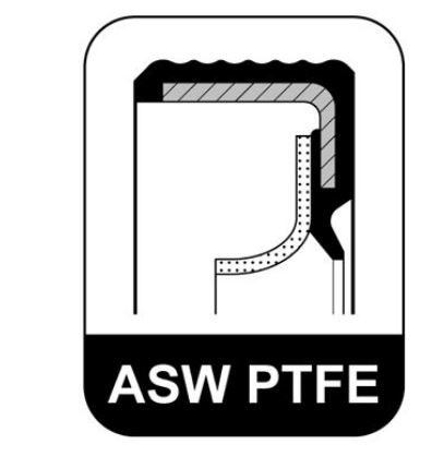 RETENEDOR DELANTERO CIGUEÑAL ASW PTFE (POLITETRAFLUORETILEN)/ACM (CAUCHO POLIACRÍLICO) OM607