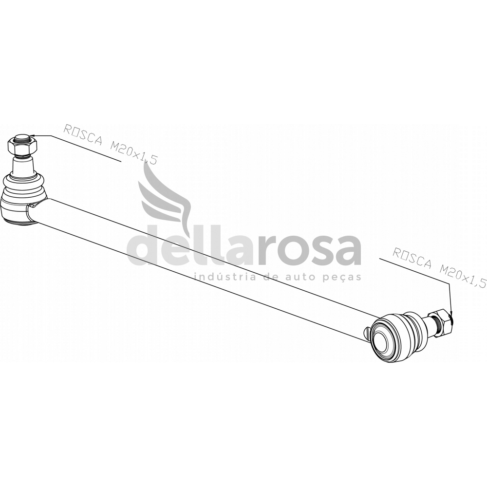 BARRA TIRANTE IZQ ESTABILIZADOR TRASERO O 500 M