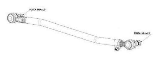 BARRA CURVA DIRECCION O 500 M