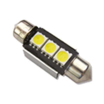 BOMBILLO CABINA 12V 3 LED 36MM CANBUS