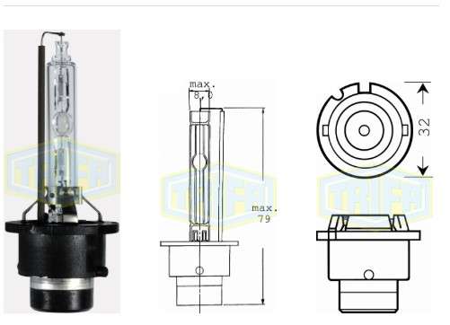 BOMBILLO XENON D2S 35W P32D-2 4.150 KELVIN