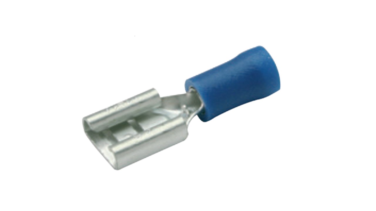 TERMINAL HEMBRA PLANO CABLE 12/14 #        F-AZUL