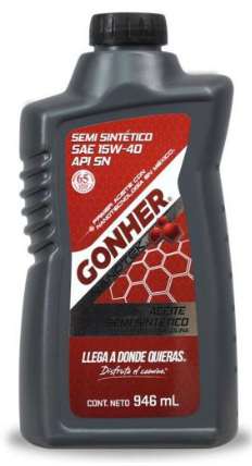 ACEITE MOTOR 15W40  SEMI CJ4 CUARTO GONHER
