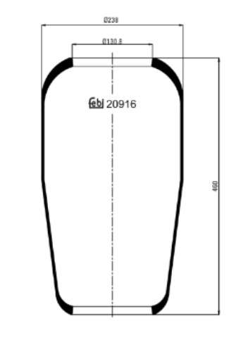 BOLSA AIRE DELANTERA /TRASERA MAN 18.400 19.290 FEBI