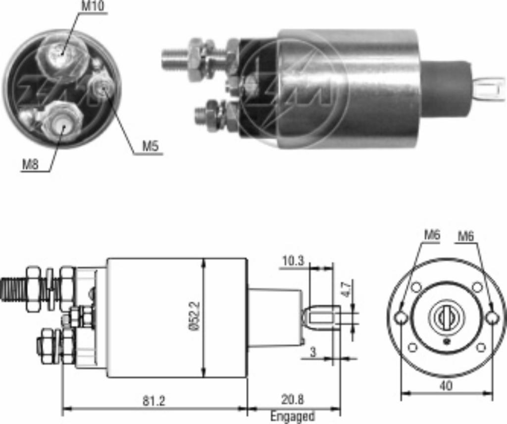 AUTOMATICO ARRANCADOR 12V OM352 BRASIL