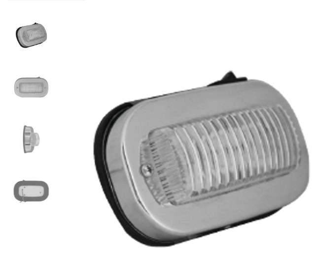 LAMP. MET.CRISTAL TECHO INTERNA SOBREPONER