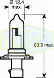 BOMBILLO HALOGENO HB3 12V 60W P20D R