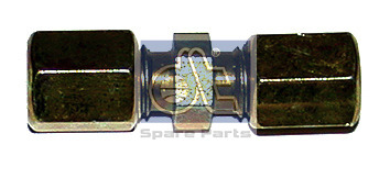 UNION DOBLE ROSCA 8 MM PARA TUBO DE 4 MM