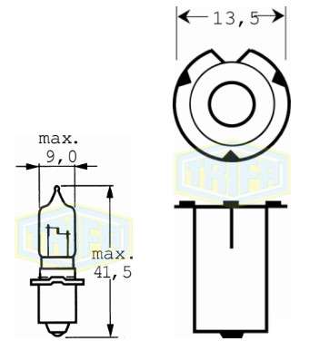 BOMBILLO MOTO HALOGENO 12V 15W HS2 PX13,5S