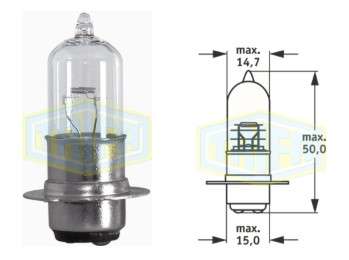 BOMBILLO MOTO HALOGENO 12V 35/35W P15D M5