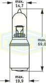 BOMBILLO MOTO HALOGENO 6V 25/25W BA20D M5