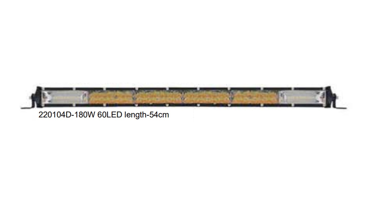 BARRA 21"   60LED 10/30V 180W  BLANCO / AMBAR