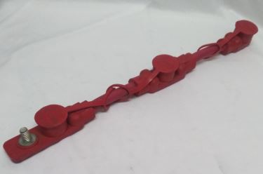PUENTE BATERIA 3 POLOS ROJO