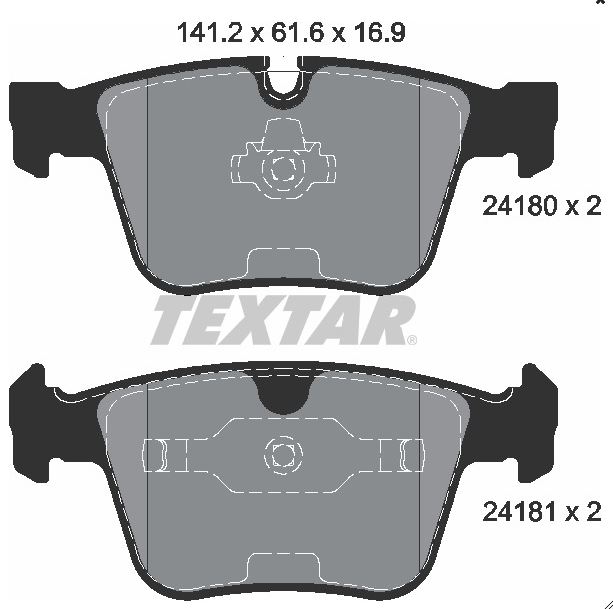 JGO FIBRAS FRENO TRASERO W164 ML 63 AMG