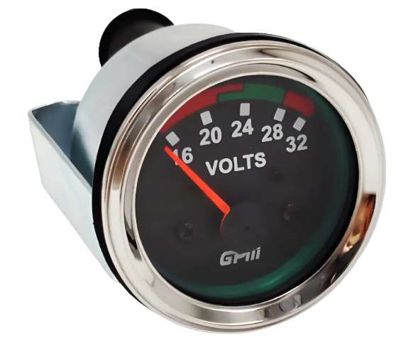RELOJ VOLTIMETRO RANGO 16 32V