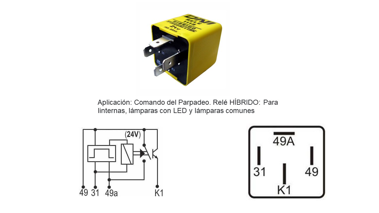 RELE  4 PAT 24 V 120W