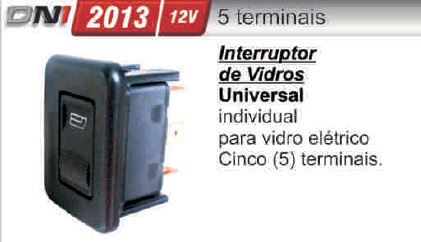 INTERRUPTOR INDIVIDUAL VIDRIOS ELECTRICOS UNIVERSAL 12/24V