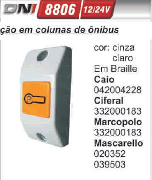 BOTON TIMBRE PARADA PLANO