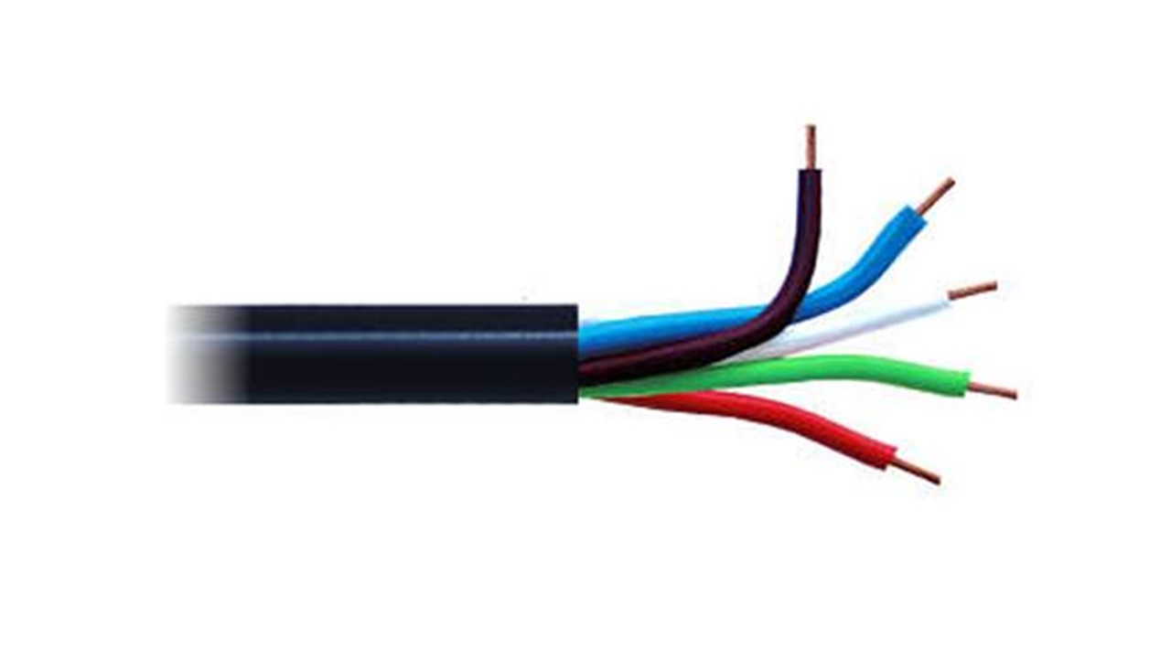 ROLLO 25M CABLE AUTOMOTRIZ TSJ 5 LINEAS CABLE # 18 = 1.50 MM