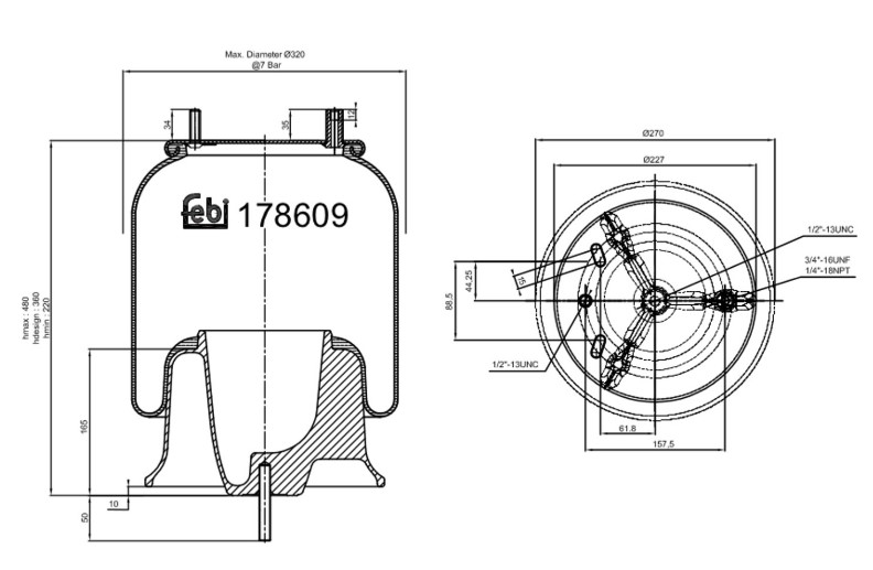 BOLSA SUSPENSION AIRE FREIGHTLINER