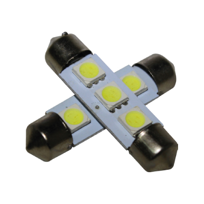 BOMBILLO CABINA 12V 3 LED 36MM