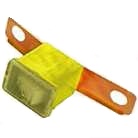 FUSIBLE MACHO PATA ABIERTA 60A 45MM 32V AMARILLO