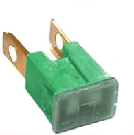 FUSIBLE MACHO 40A 32V 45MM SI210 VERDE PATA LARGA