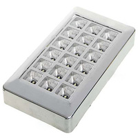 LAMPARA TECHO RECTANGULAR 13X7 18 LED