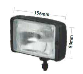 FAROL AUXILIAR NEBLINERO RECTANGULAR AMARILLO