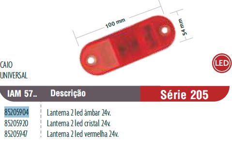 FAROL CARROCERIA LED AMBAR CAIO APACHE S22