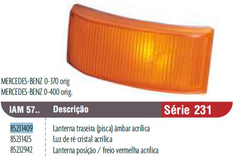 FAROL LUZ  FRENOS TRASERO ROJO CARROCERRIA MERCEDES