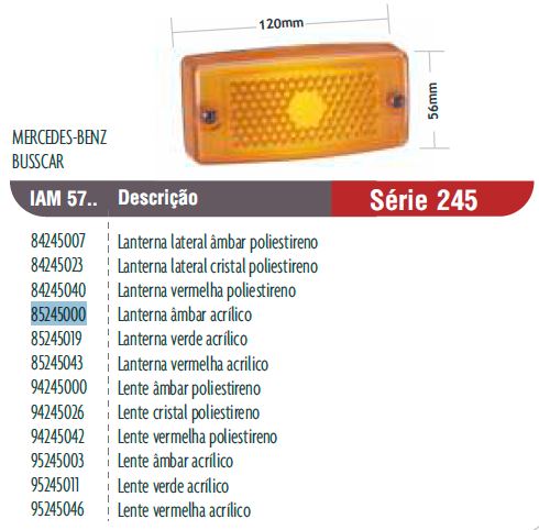 LUZ DE POSICION LATERAL AMBAR