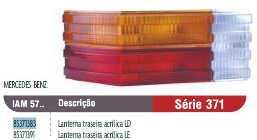 FOCO TRASERO IZQUIERDO O 371 BRASIL